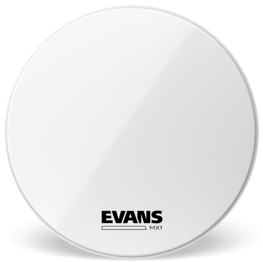 Evans MX1 White Marching 32" Bass Drum Head