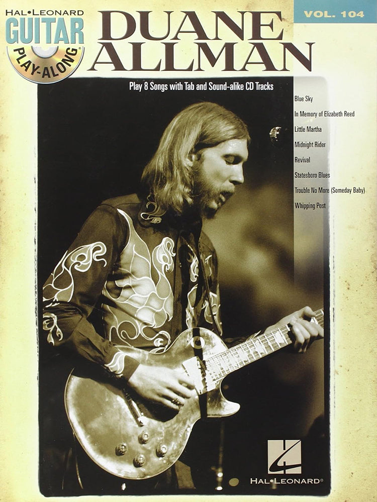 Duane Allman Guitar Playalong Volume 104 BK/CD
