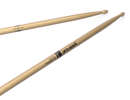 Promark Forward 7A Lacquered Hickory Wood Tip Drumsticks