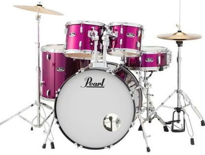 Pearl Roadshow 5 Piece Fusion Drum Kit in Pink Metallic