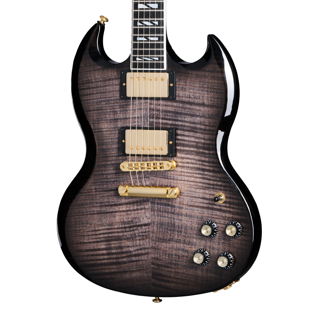 Gibson SG Supreme Electric Guitar in Translucent Ebony Burst