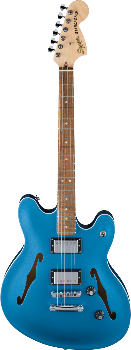 Squier FSR Affinity Series Starcaster Deluxe, Laurel Fingerboard in Lake Placid Blue