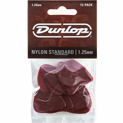 Jim Dunlop Nylon Standard Pick 1.25mm 12 Pack