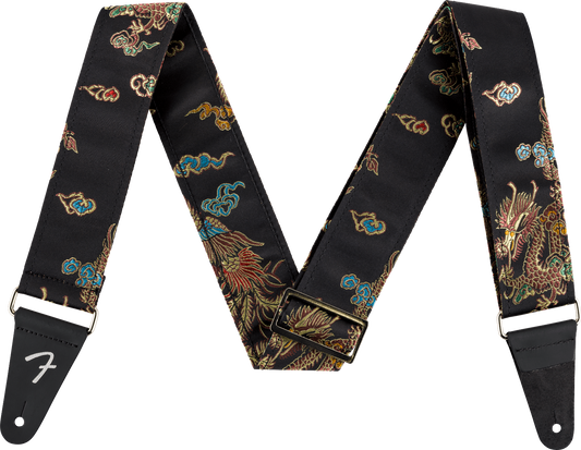 Fender Satin Dragon Strap in Black