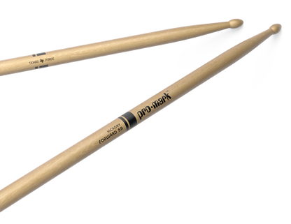 Promark Classic Forward 5A Lacquered Hickory Wood Tip Drumsticks