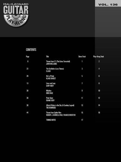 Guitar Themes Guitar Play Along Volume 136 Guitar Tab BK/CD