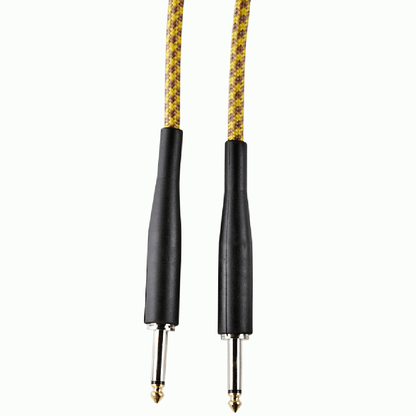 Armour GW10G 10 Foot Guitar Lead in Woven Gold Rope
