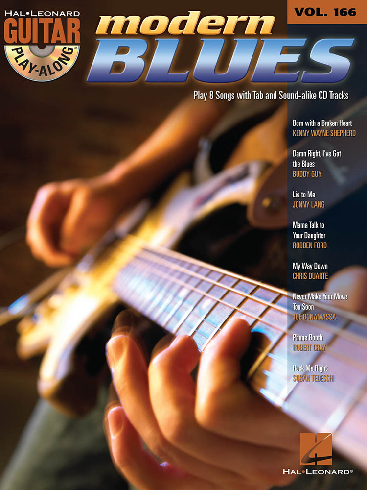 Modern Blues Guitar Playalong Volume 166 BK/CD
