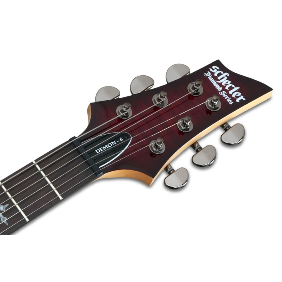 Schecter Demon 6 Electric Guitar in Crimson Red Burst