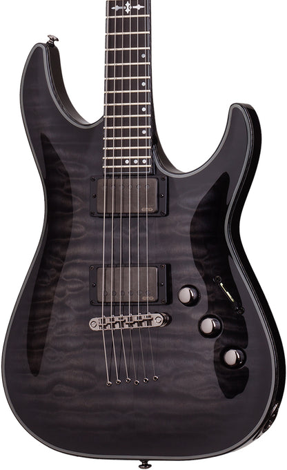 Schecter Hellraiser Hybrid C 1 in Trans Black Burst