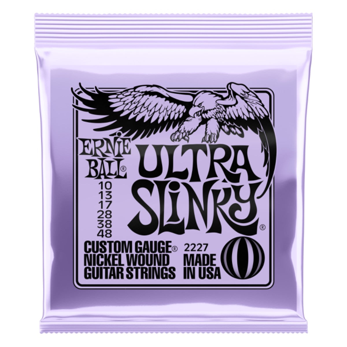 Ernie Ball Ultra Slinky Nickel Wound Electric Guitar Strings 10-48 Gauge