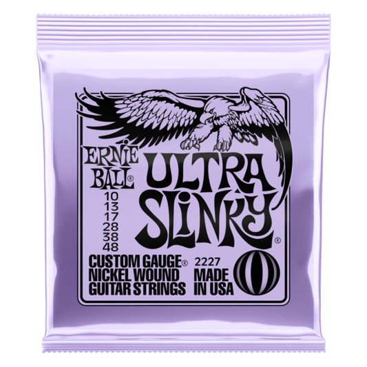 Ernie Ball Ultra Slinky Nickel Wound Electric Guitar Strings 10-48 Gauge