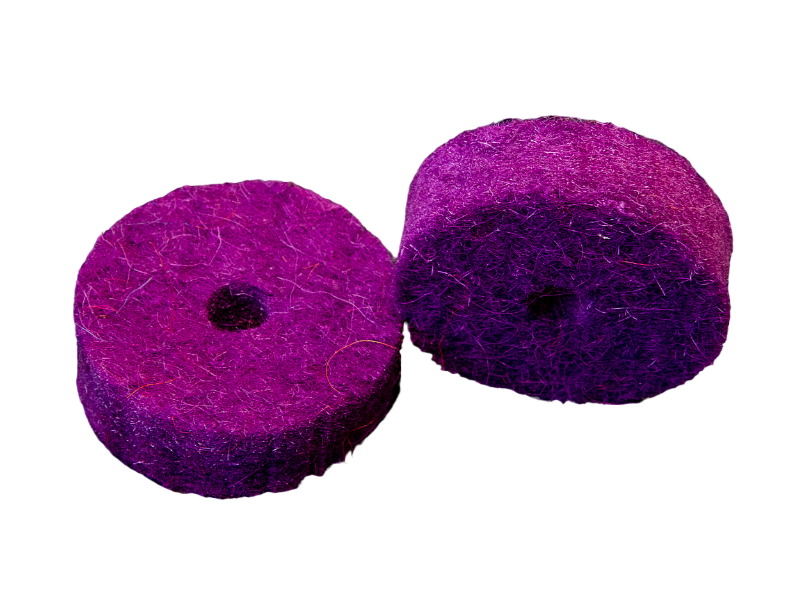 Tuner Fish Cymbal Felts 10 Pack in Purple