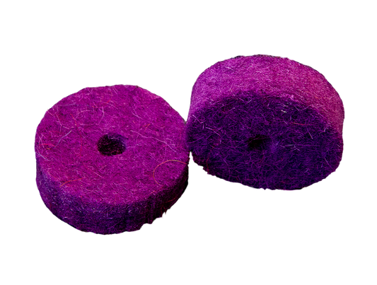 Tuner Fish Cymbal Felts 10 Pack in Purple