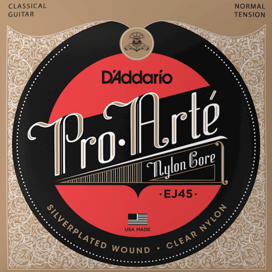 D'Addario EJ45 Pro Arte Nylon Classical Guitar Strings Normal Tension