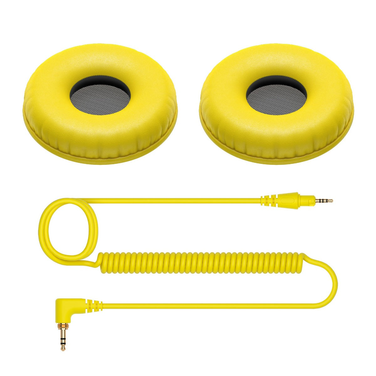 Pioneer DJ Coiled Cable And Ear Pads in Yellow