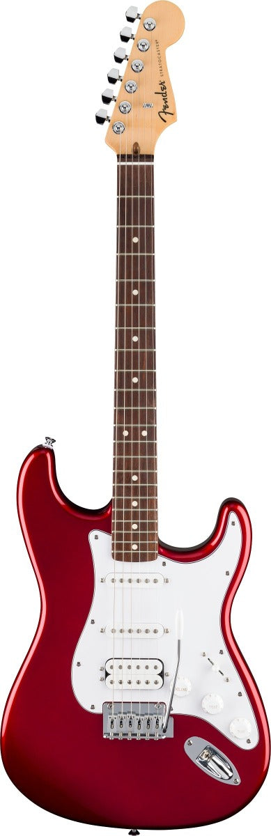 Fender Standard Stratocaster HSS, Laurel Fingerboard in White Pickguard in Candy Cola