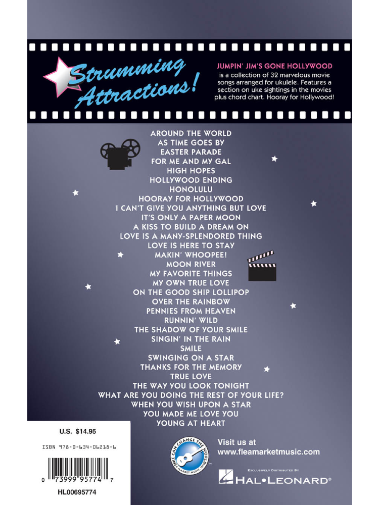 Jumpin' Jim's Gone Hollywood Marvelous Movie Songs Arranged for Ukulele