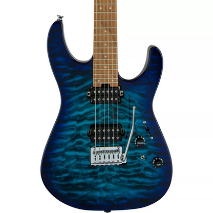 Charvel Pro-Mod DK24 HH 2PT CM QM Electric Guitar in Chlorine Burst