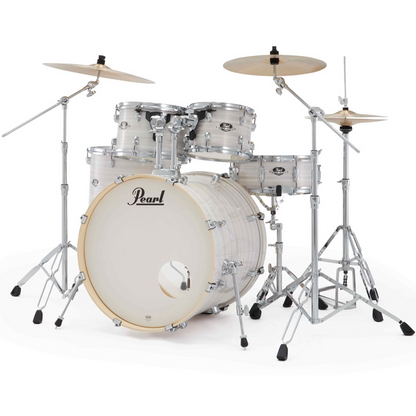 Pearl Export Plus 5-Piece Fusion Plus Drum Kit with Cymbal Pack in Slipstream White