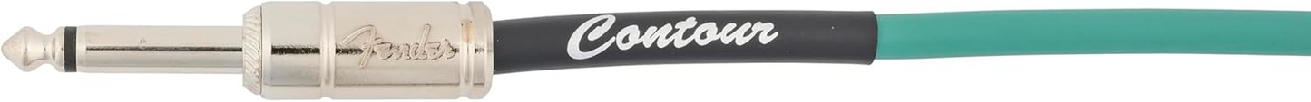 Fender Contour 10' Instrument Cable in Sherwood Green