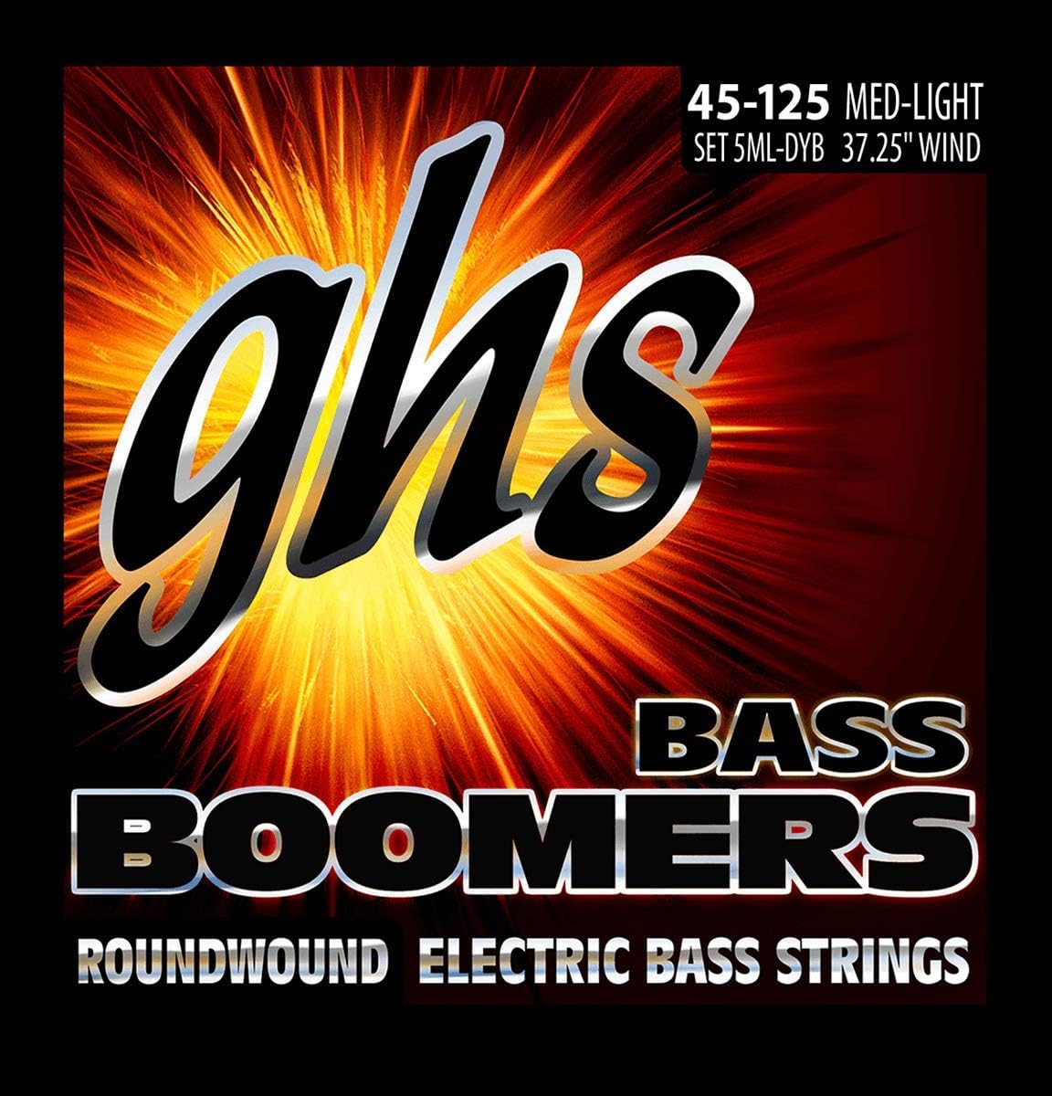 GHS 5ML-DYB Bass Boomers Guitar Strings 45-125 Gauge