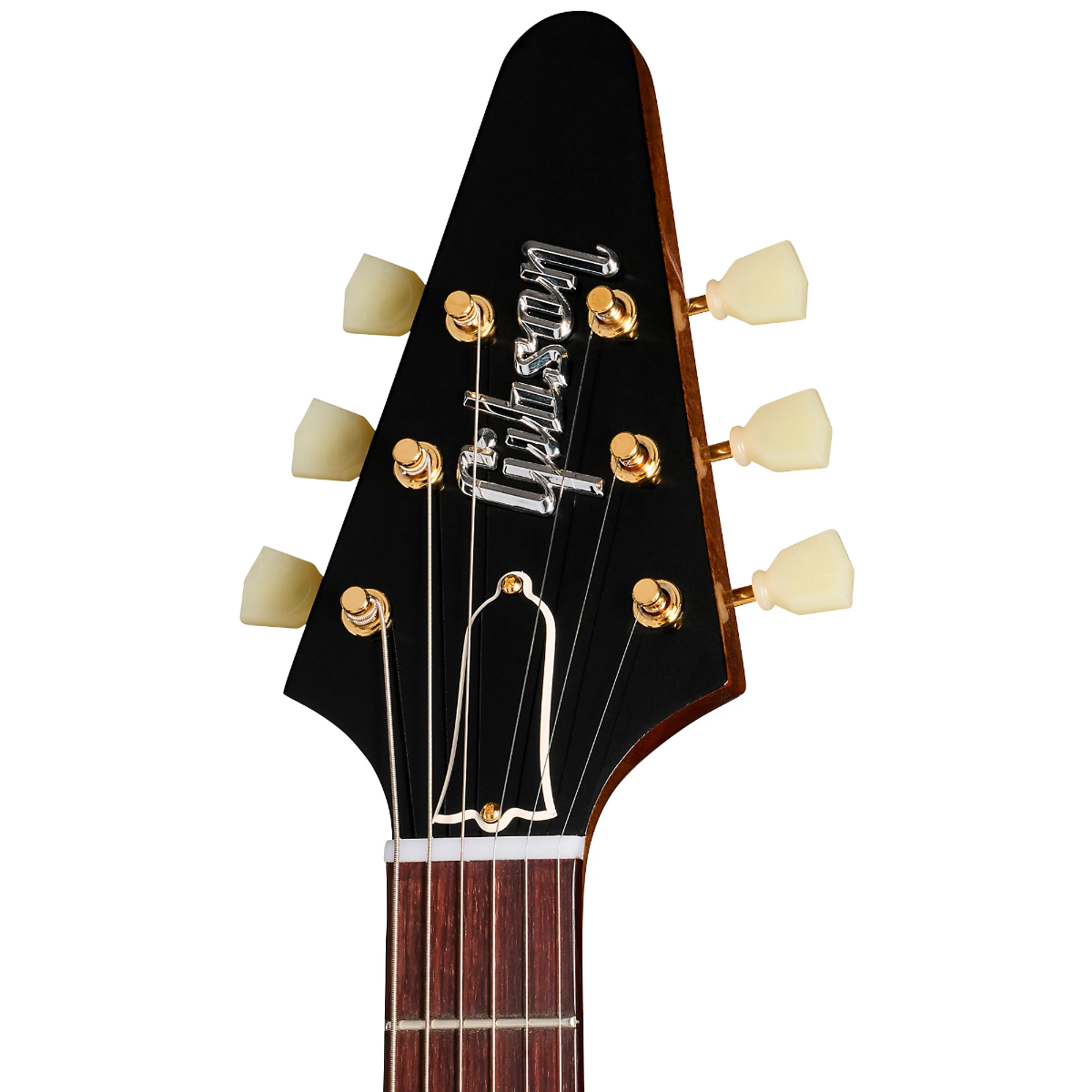 Gibson Custom 1958 Mahogany Flying V Reissue Electric Guitar in Antique Natural