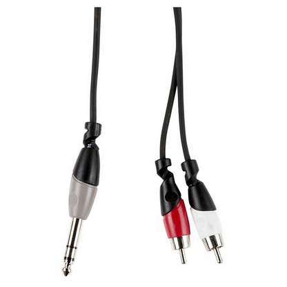 Armour RCA26S 10FT High Performance 1/4" Stereo To 2xRCA Audio Cable