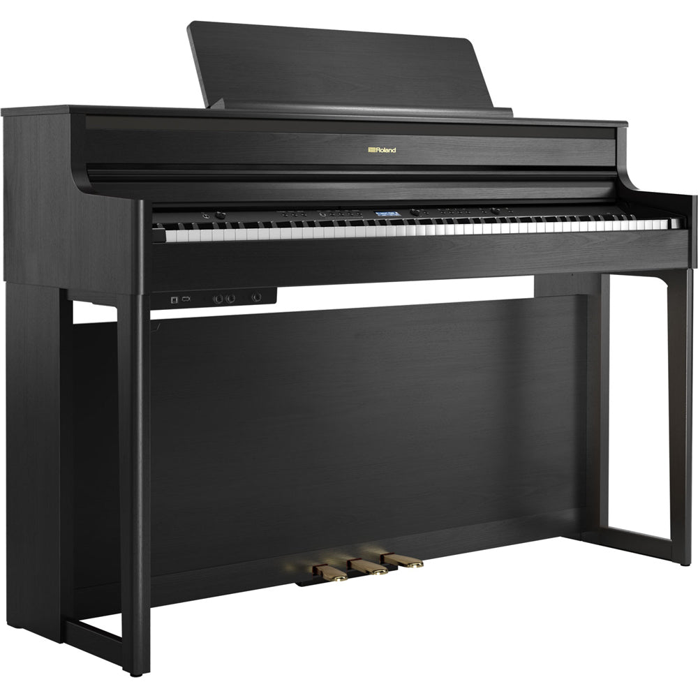 Roland HP704 Digital Piano in Charcoal Black