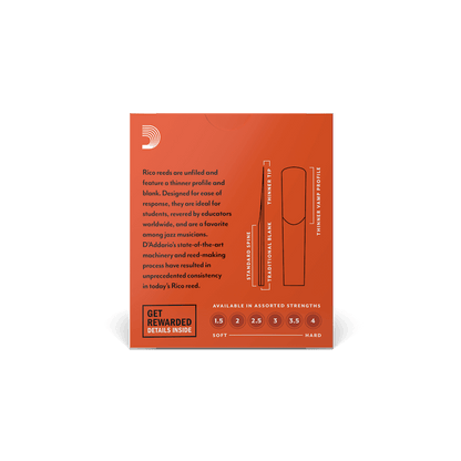 Rico By D'Addario Strength 3.5 10 Pack Bb Clarinet Reeds