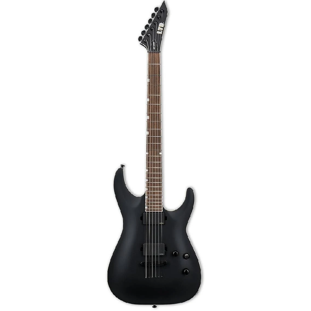 ESP LTD MH 400B Baritone in Black Satin