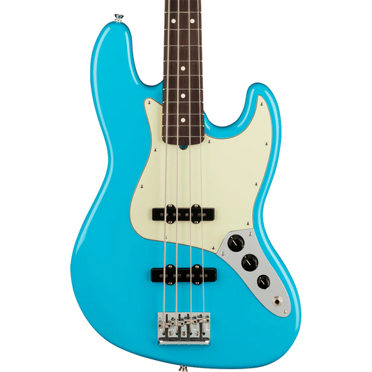 Fender American Professional II Jazz Bass®, Rosewood Fingerboard in Miami Blue