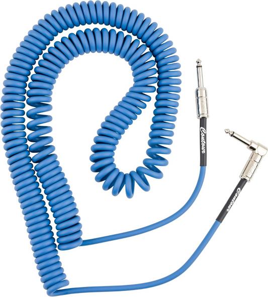 Fender Contour™ Series 30' Coil Instrument Cable in Lake Placid Blue