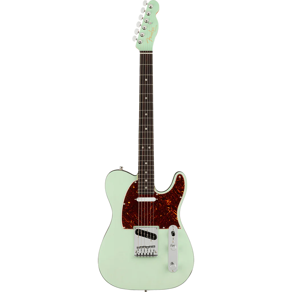 Fender Ultra Luxe Telecaster, Rosewood Fingerboard in Transparent Surf Green