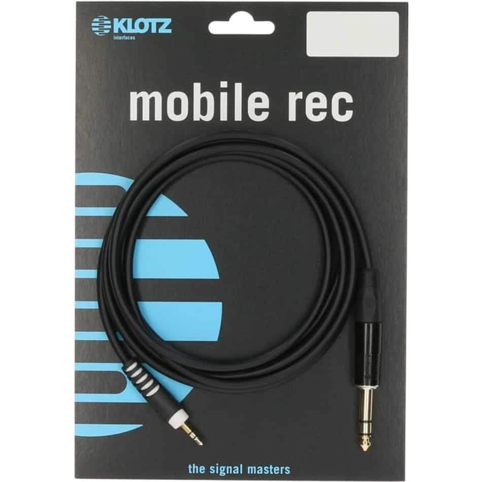 Klotz ASMJ0030 Stereo Mini Jack Cable 3.5mm 1/4"
