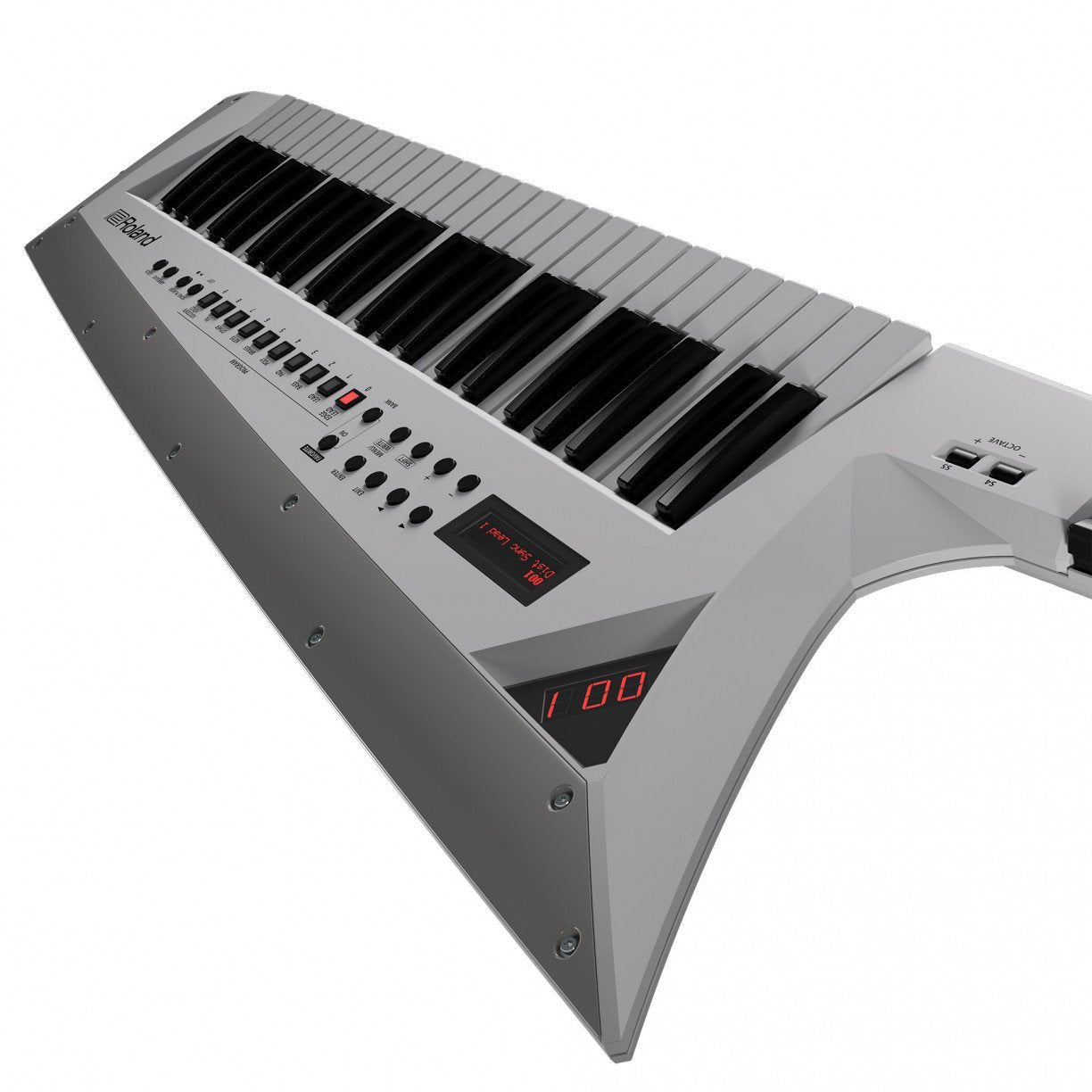 Roland AX Edge 49 key Keytar Synthesizer in White