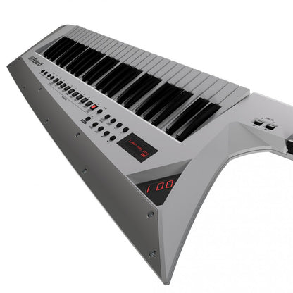 Roland AX Edge 49 key Keytar Synthesizer in White