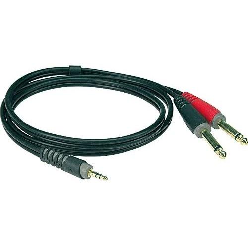Klotz AY50100 1m Y cable 3.5mm TRS 2x1/4"