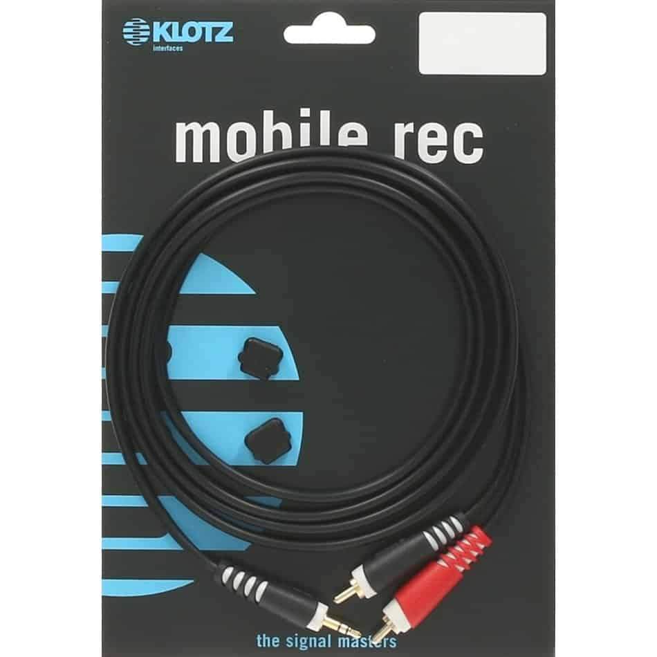 Klotz AY70300 3m Y cable TRS 3.5mm 2 RCA plug