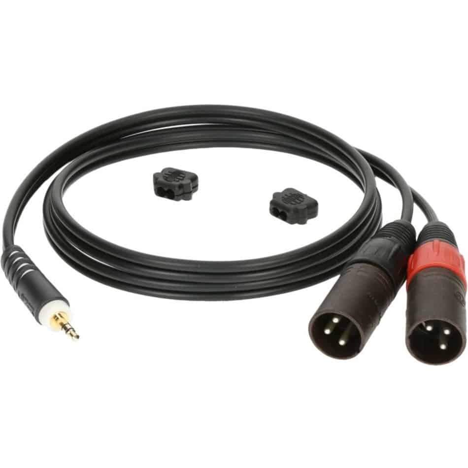 Klotz AY90200 2m Y Cable 3.5mm TRS 2 XLR male