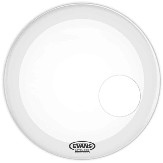 Evans EQ3 Resonant Coated 18" White Bass Drum Head