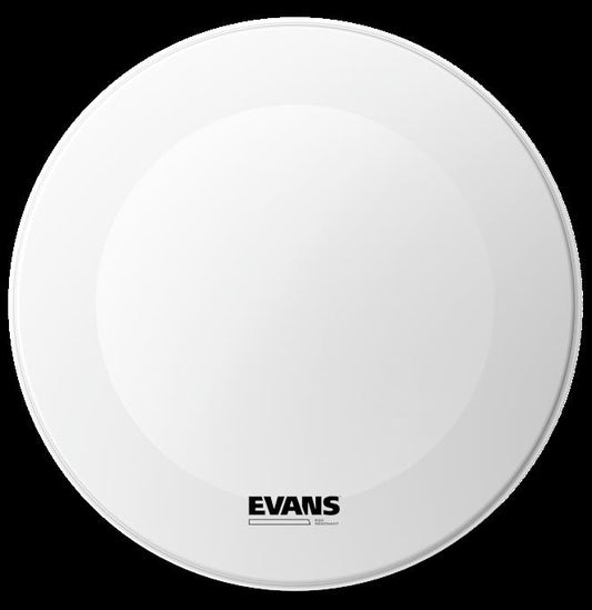 Evans EQ3 Resonant Coated White No Port 22" Bass Drum Head