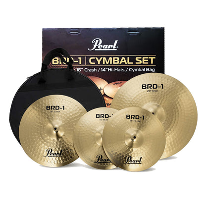 Pearl Roadshow-Plus 5-Piece Drum Kit with Cymbal Pack in Charcoal Metallic