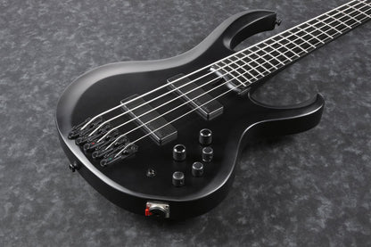 Ibanez Iron Label BTB625EX 5 String Bass in Black Flat