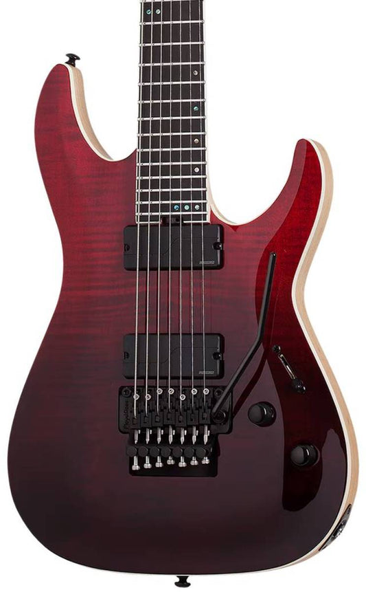 Schecter C-7 FR SLS Elite Electric Guitar in Blood Burst