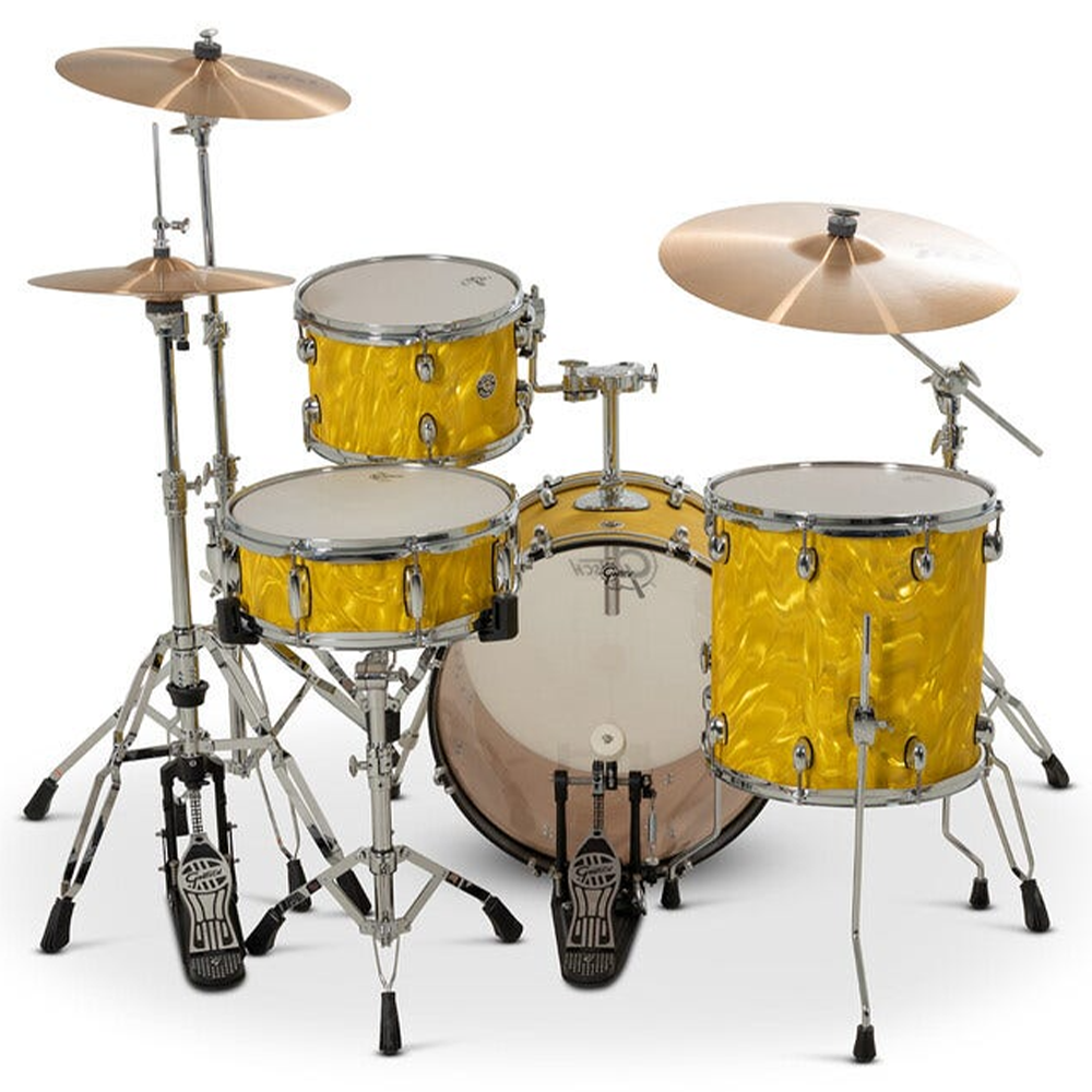 Gretsch Catalina Club 4-Piece Shell Pack in Yellow Satin Flame