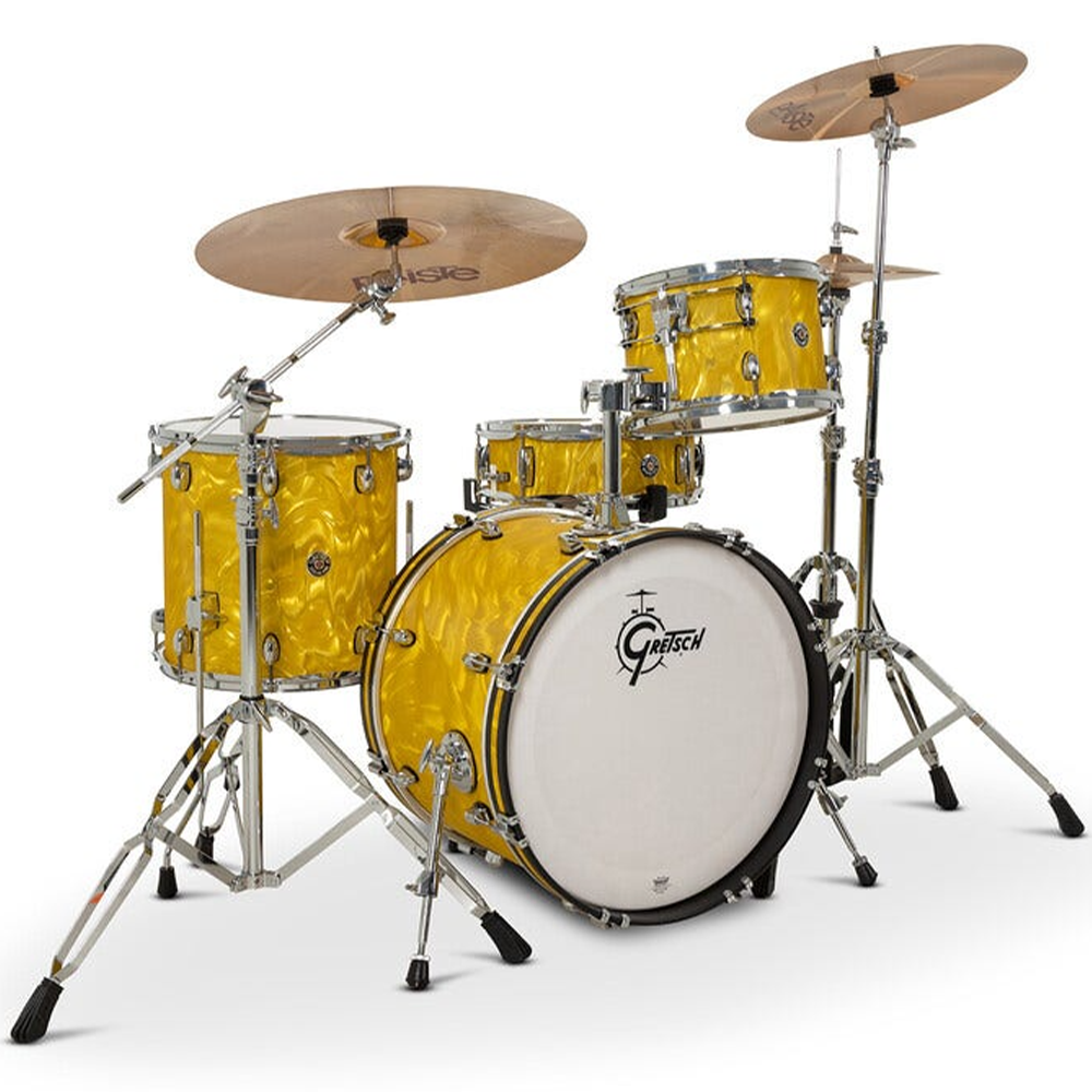 Gretsch Catalina Club 4-Piece Shell Pack in Yellow Satin Flame