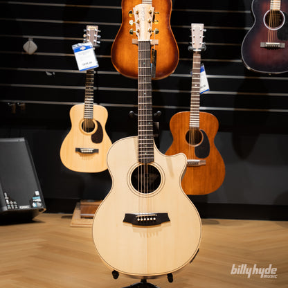 Cole Clark AN2EC-SRE Touring Series Grand Auditorium Acoustic Electric Guitar in Natural