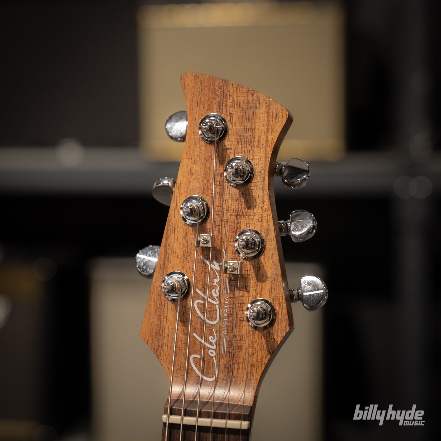 Cole Clark HB Hollow Baby, HSS, Mother of Pearl Pickguard in Sunburst