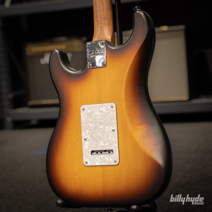 Cole Clark HB Hollow Baby, HSS, Mother of Pearl Pickguard in Sunburst